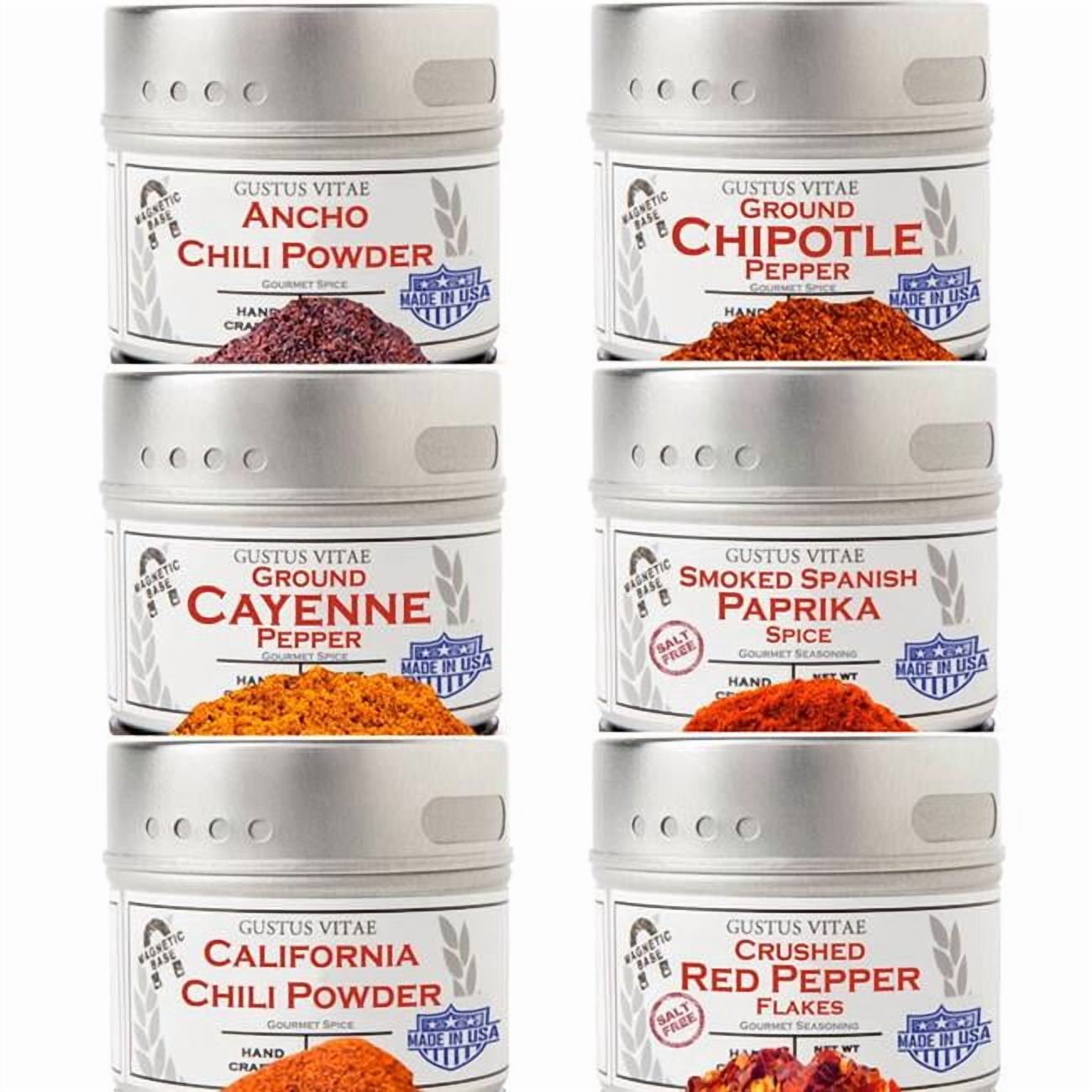 Gustus Vitae GVUS19 Ground Single Ingredient Pepper Collection