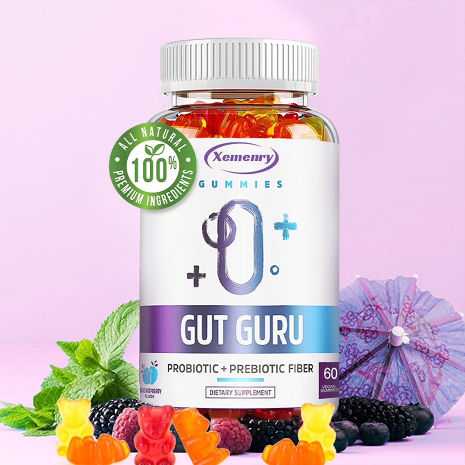 Gut Guru Gummies Support Gut Health, Relieve Gas, Bloating&Constipate
