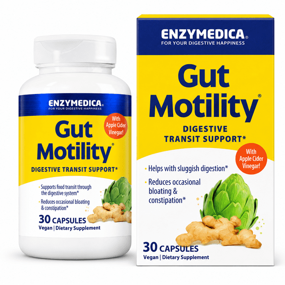 Gut Motility, Digestive Transport Support, 30 Capsules, Enzymedica