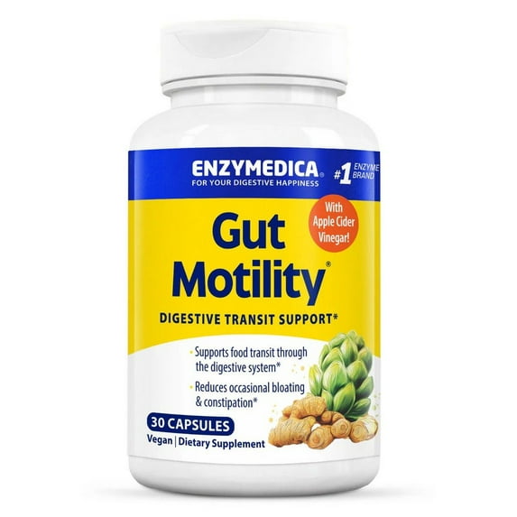 Gut Motility, Digestive Transport Support, 30 Capsules, Enzymedica