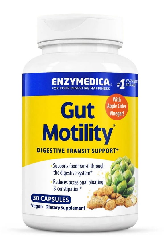 Gut Motility, Digestive Transport Support, 30 Capsules, Enzymedica