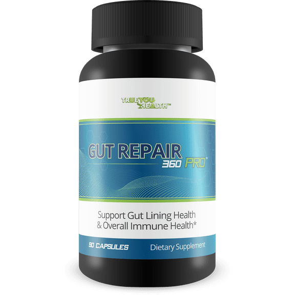 Gut Repair 360 Pro - Intestinal Health Supplement - LeakyGut Repair - Support GI Lining Health - Help Reduce Symptoms Like Bloating, Heartburn, IBS - Our Best Gut Support Formula