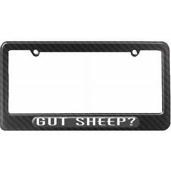 Gut Sheep, Hunting License Plate Tag Frame, Multiple Colors