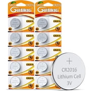 GutAlkaLi 10 pieces CR2016 3V Lithium button cell electronic CR 2016 Lithium
