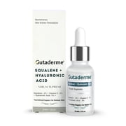Olive Derived Squalane 5% + Hyaluronic Acid 2% + Vitamin E   Advanced Hydrating & Anti-Aging Face Serum   Restores Elasticity, Smooths Fine Lines   Lightweight Moisture for All Skin Types 1fl .oz