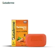 Gutaderme Turmeric Soap Bar (100g bar) For Face & Body - Natural Soap Bar with Honey, Ginger for Smooth Skin, Deep Cleansing & Moisturizing Face Soap