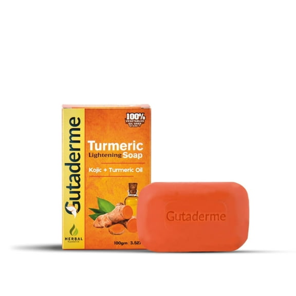 Gutaderme Turmeric Soap Bar (100g bar) For Face & Body - Natural Soap Bar with Honey, Ginger for Smooth Skin, Deep Cleansing & Moisturizing Face Soap