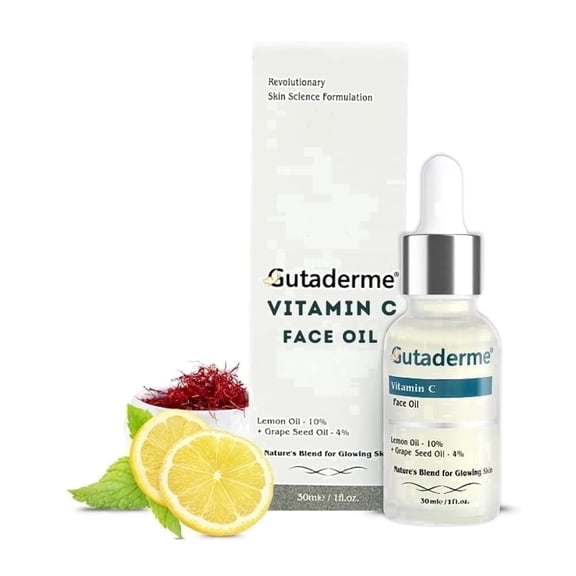 Vitamin C Face Oil for Hydration, Radiance, Hyperpigmentation, Blemishes, Skin Texture, 30ml (1 fl oz)