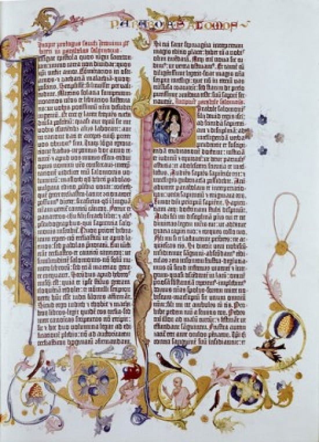 Gutenberg Bible 1456 Johann Gutenberg (ca1397-1468 German) Canvas Art - Johann Gutenberg (18 x 24)