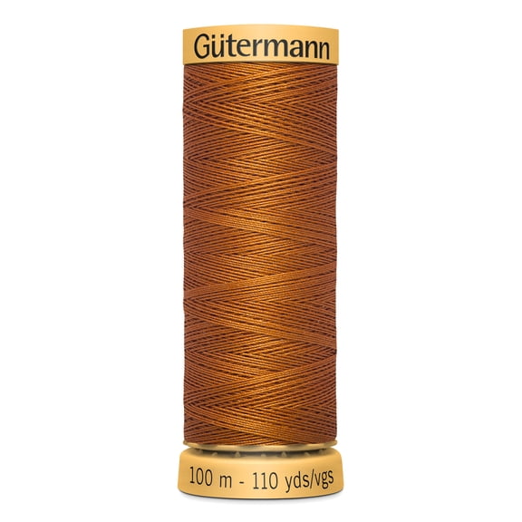 Gutermann 110 Yd Natural Cotton Thread-Copper