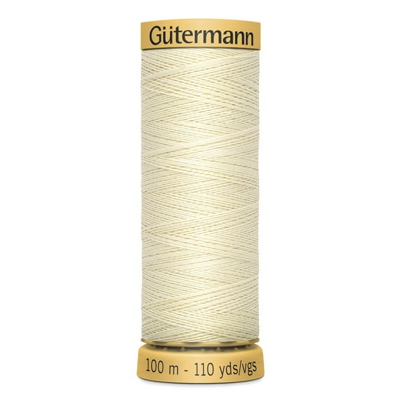 Gutermann 110 Yd Natural Cotton Thread-Cream
