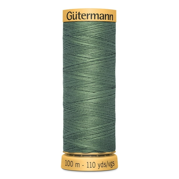 Gutermann 110 Yd Natural Cotton Thread-Sage Green