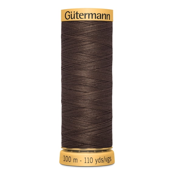 Gutermann 110 Yd Natural Cotton Thread-Walnut