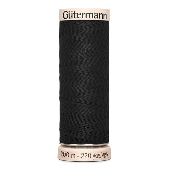 Gutermann 220 Yd Cotton Thread-Black