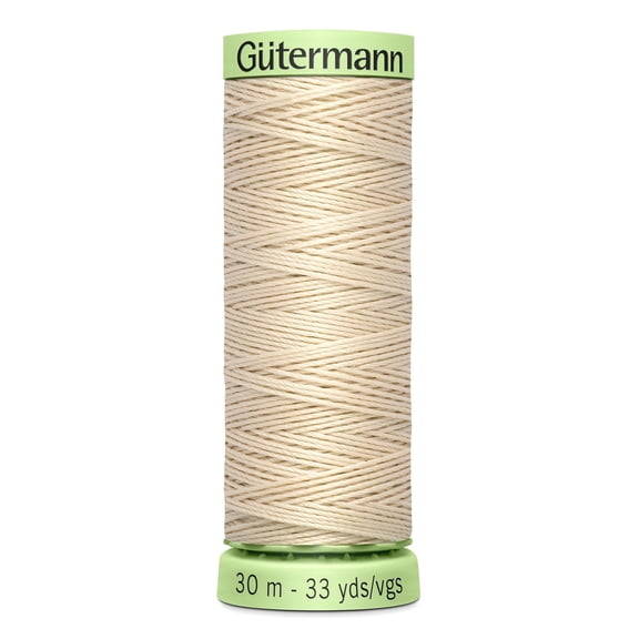 Gutermann 33 Yd Top Stitch Heavy-Duty Thread-Bone