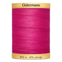Gutermann 800 m Natural Cotton Flower Thread-Fuchsia