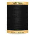 thumbnail image 1 of Gutermann 876 Yd Natural Cotton Thread-Black, 1 of 2