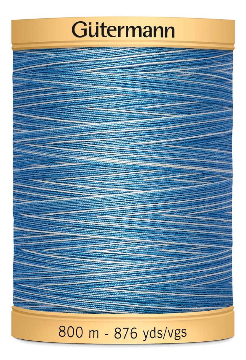 Gutermann 876 Yd Natural Cotton Thread-Blue Awakening
