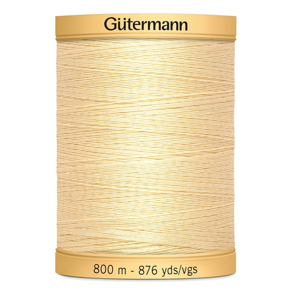 Gutermann 876 Yd Natural Cotton Thread-Cream