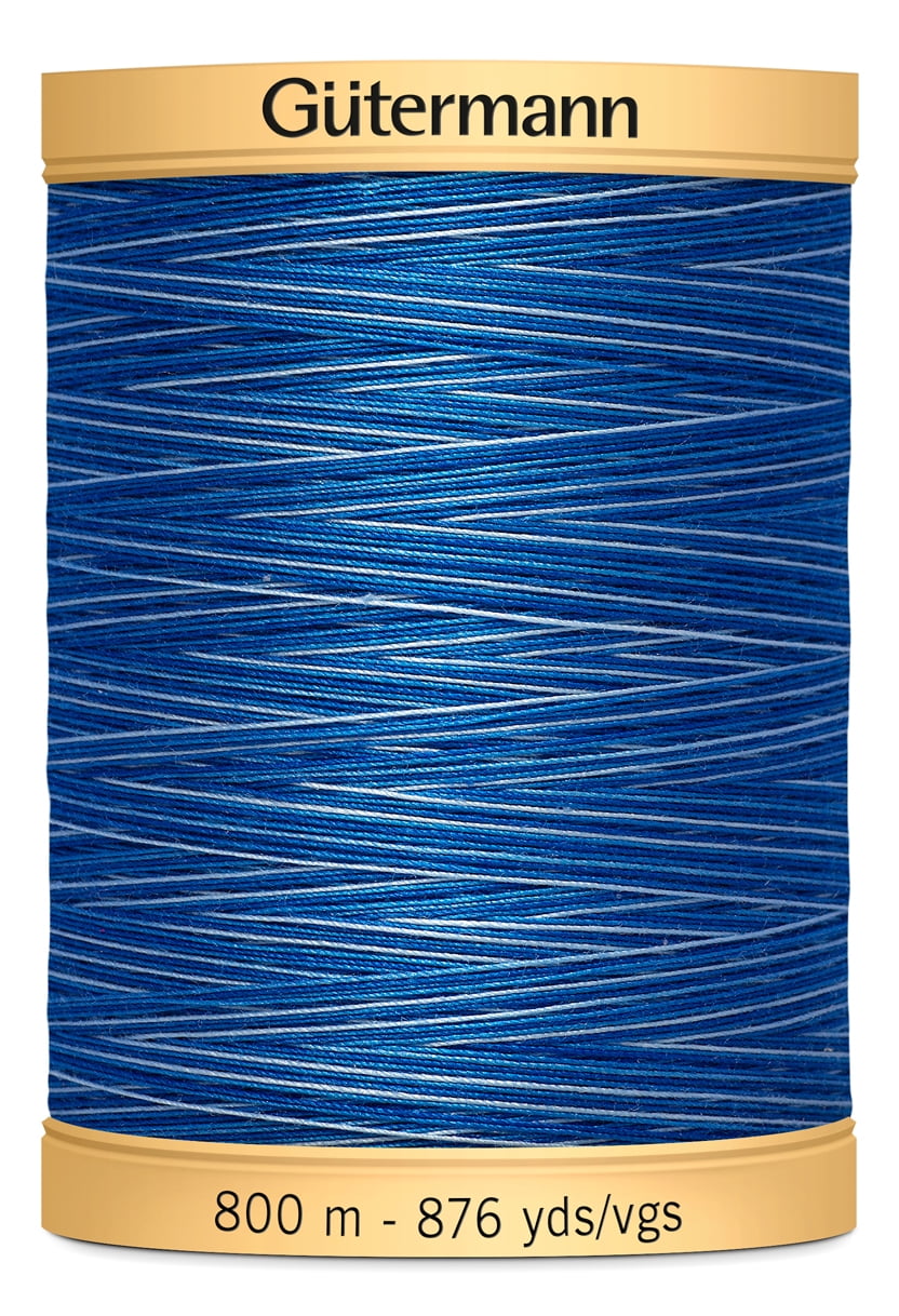 Gutermann 876 Yd Natural Cotton Thread-Evening Sky