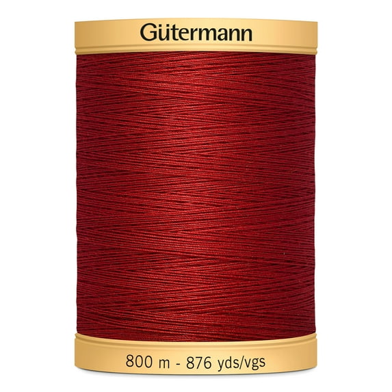 Gutermann 876 Yd Natural Cotton Thread-Raspberry