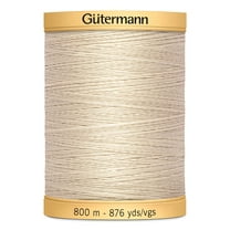 Gutermann 876 Yd Natural Cotton Thread-Sandy Gray