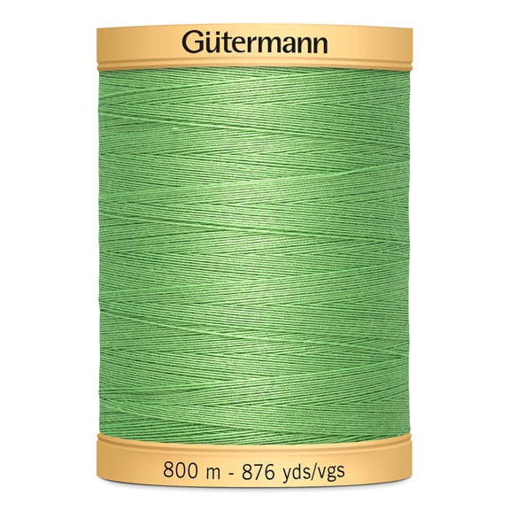 Gutermann 876 Yd Natural Cotton Thread-Shamrock Green