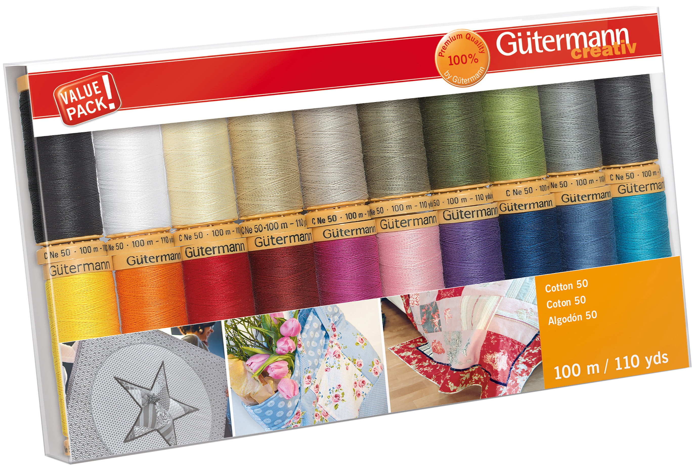Gutermann Cotton 50 Thread Set 20 SpoolsBasics