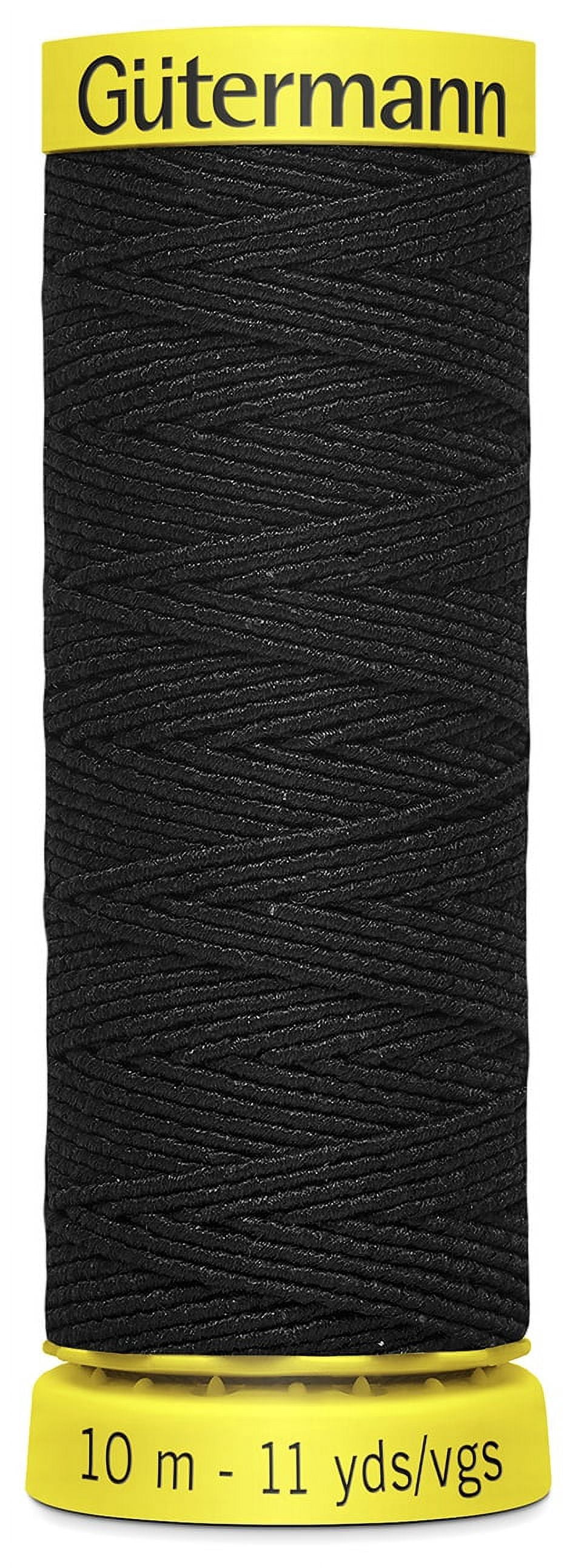 Gutermann Elastic Thread 11yd-Black - Walmart.com
