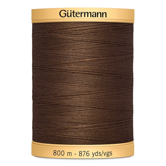 Gutermann Natural Cotton Bark Brown Thread, 876 Yd.