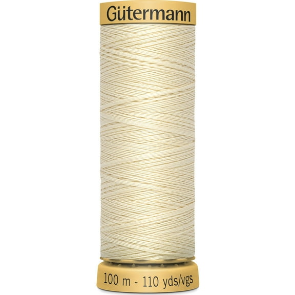 Gutermann Natural Cotton Ecru Thread, 110 yd.