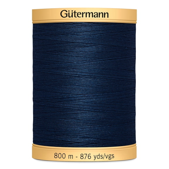 Gutermann Natural Cotton Navy Thread, 876 Yd.