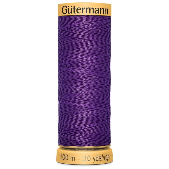 Gutermann Natural Cotton Thread 110yd-Bright Purple