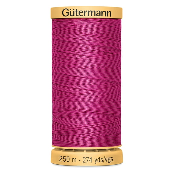 Gutermann Natural Cotton Thread 273yd-Bright Pink