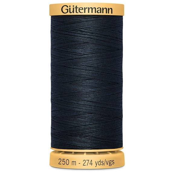 Gutermann Natural Cotton Thread 273yd-Navy