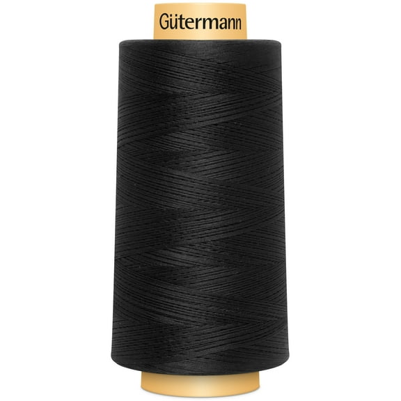 Gutermann Natural Cotton Thread Solids 3,281yd - Black