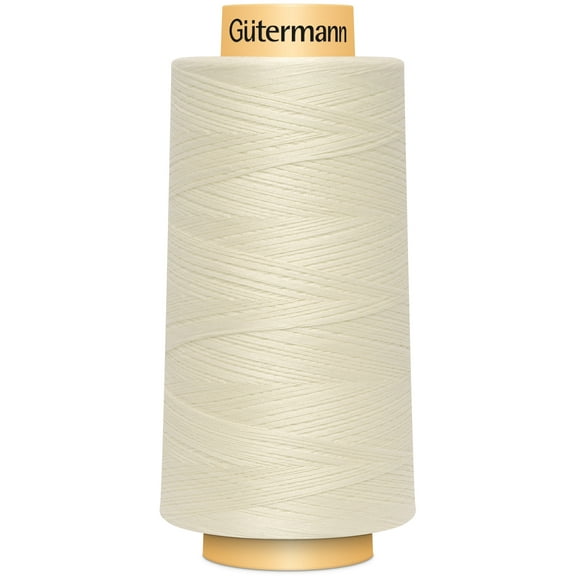Gutermann Natural Cotton Thread Solids 3,281yd, Egg White