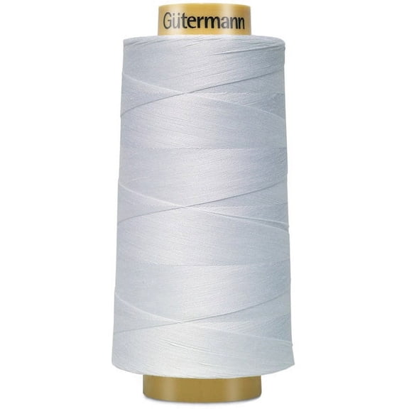 Gutermann 3000C-5709 Natural Cotton Thread Solids, 3281-Yard, White