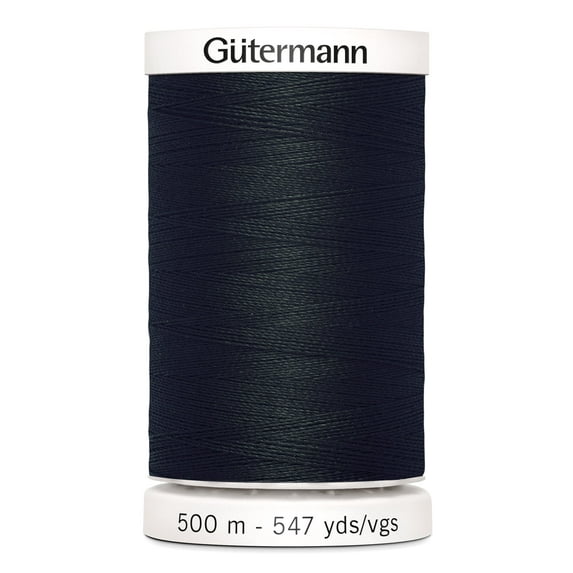 Gutermann Sew-All Polyester Black Thread, 547 yd.
