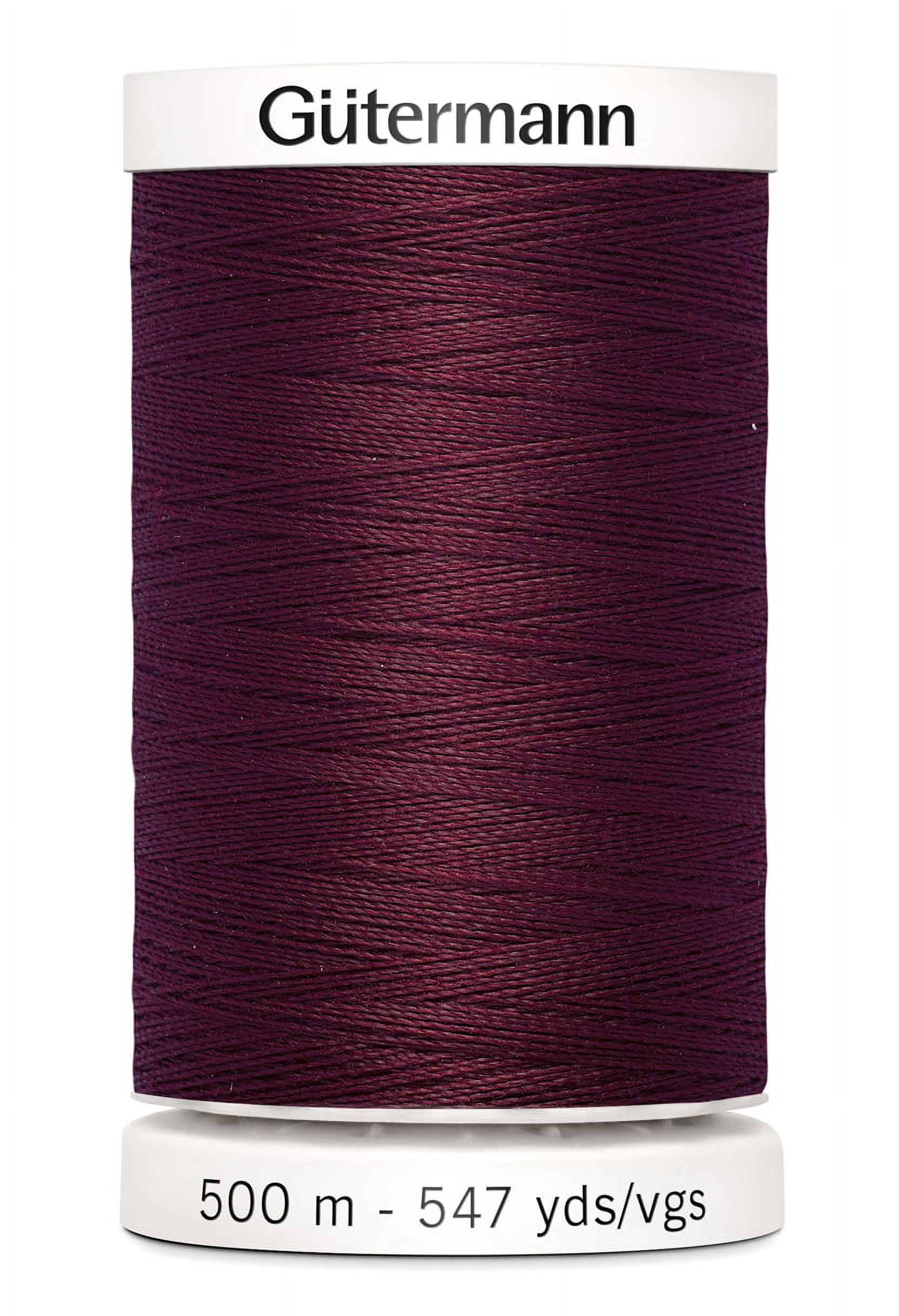 Gutermann Sew-All Polyester Burgundy Thread, 547 yd.