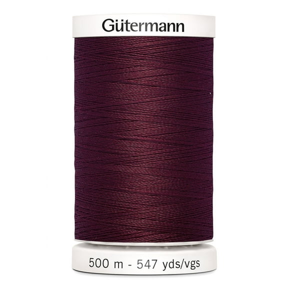 Gutermann Sew-All Polyester Burgundy Thread, 547 yd.