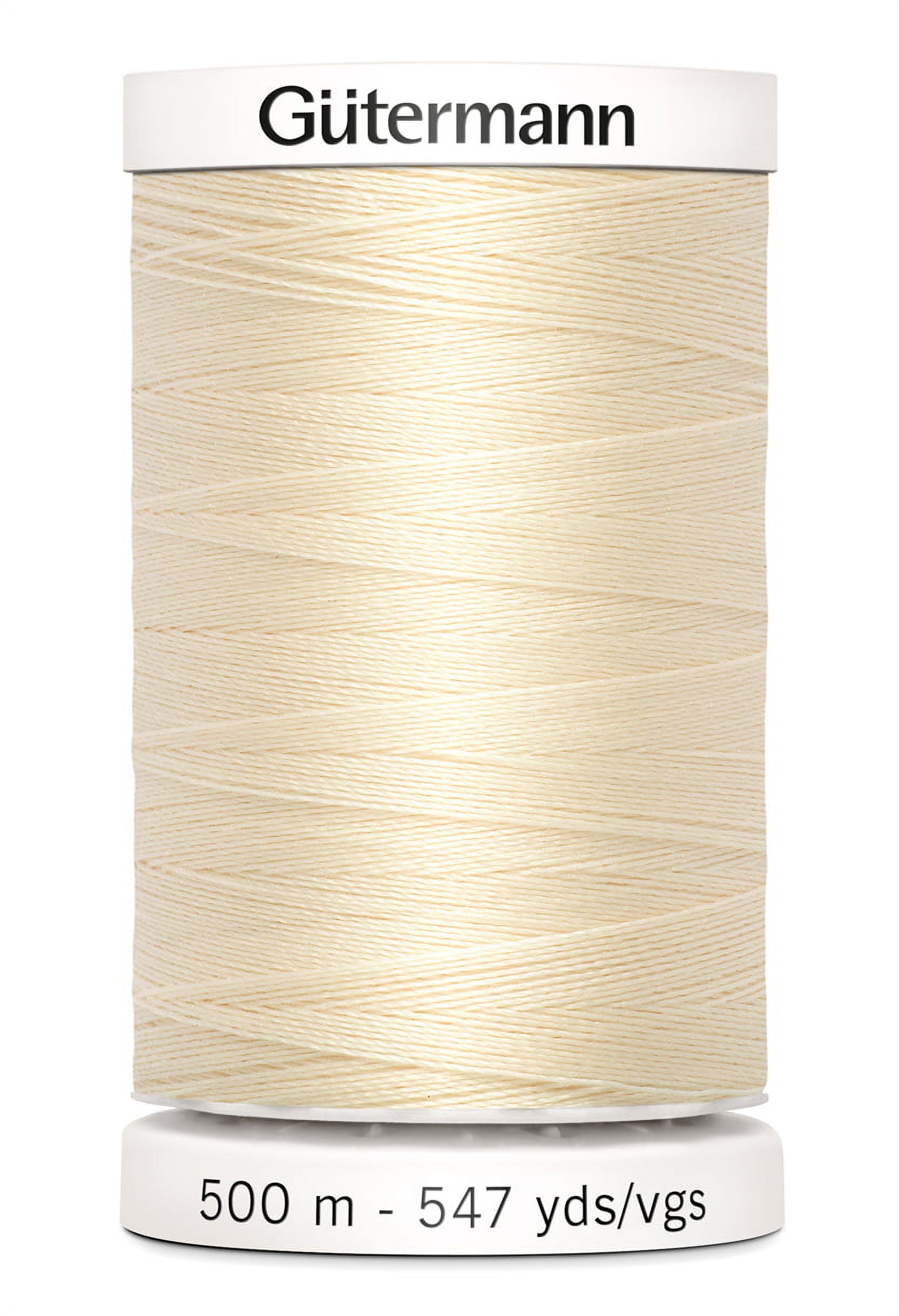 Gutermann Sew-All Polyester White Thread, 547 yd. 
