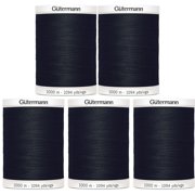 Gutermann Sew-All Thread 1,094yd, Black - 5 Pack