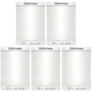 Gutermann Sew-All Thread 1,094yd, Nu White - 5 Pack