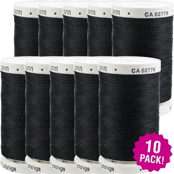 Gutermann Sew-All Thread 547yd - Black, Multipack of 10