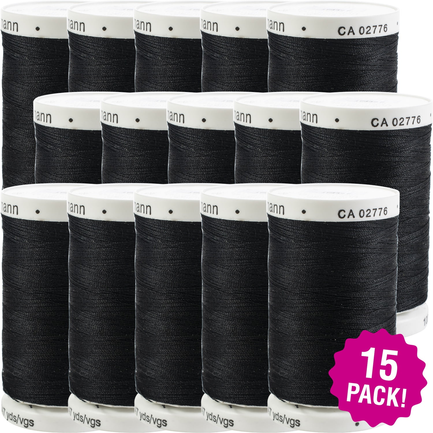 Gutermann Sew-All Thread 547yd - Black, Multipack of 15