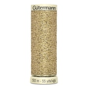 Gutermann Sparkle Metallic Thread 50m/55yd-Gold
