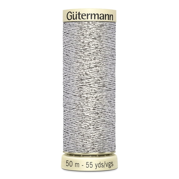 Gutermann Sparkle Metallic Thread 50m/55yd-Silver