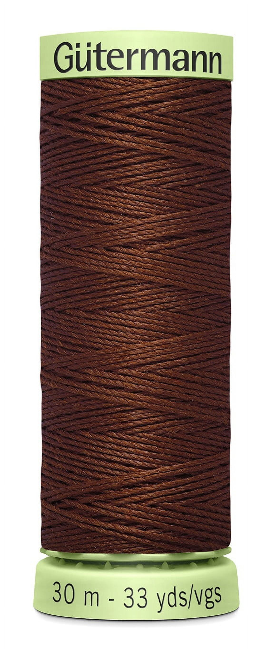 Gutermann Top Stitch Heavy-Duty Brown Thread, 33 yd. 