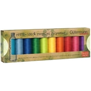 Gutermann rPET Polyester Sew-All Thread Set - 10 Spools-Bright
